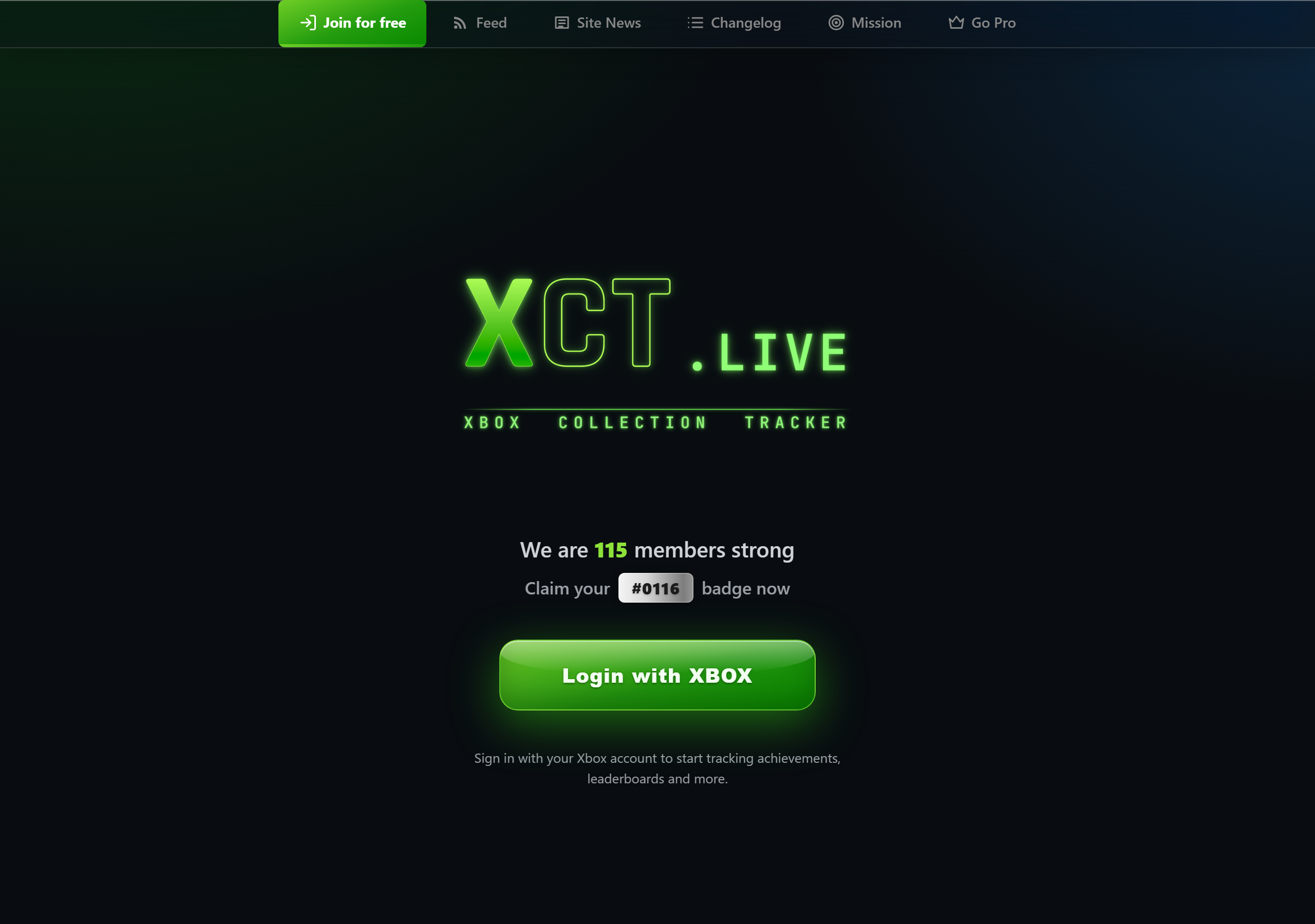 The xct.live achievements directory